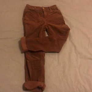 BDG corduroy straight leg mom pants